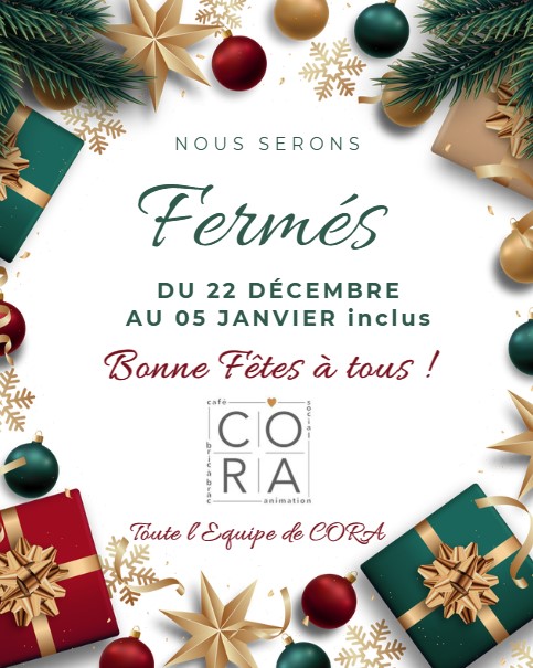 Fermeture Noël 2025